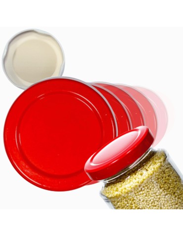 Słoiki i butelki - Zakrętki do słoików dekielki pokrywki nakrętki wieczka 53mm 30 szt WZÓR R - produkt 1