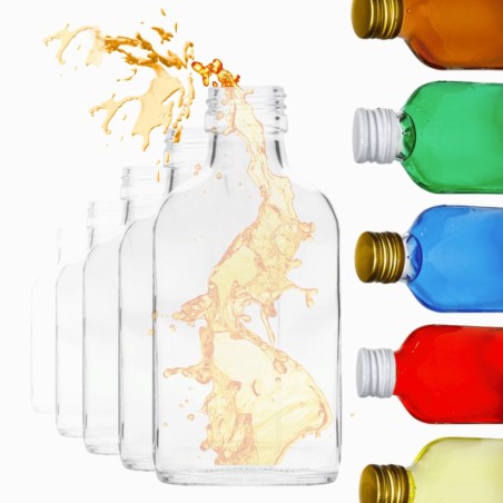 Butelki 100ml piersiówki kieszonkowe sok nalewki fi28 100szt BEZ NAKRETEK