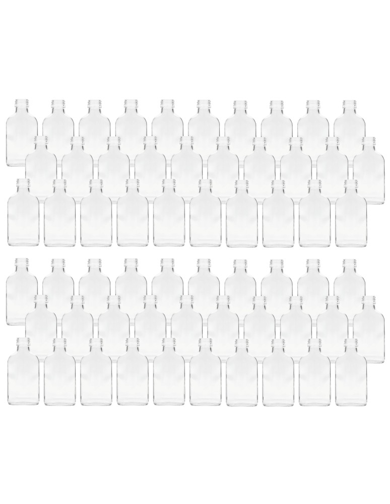 Szklane butelki na alkohol - galoniki - Butelki 100ml piersiówki kieszonkowe na sok nalewki fi28 60szt BEZ NAKRETEK - product MODO24.PL 2