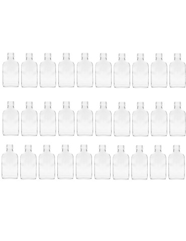 Butelki 100ml piersiówki kieszonkowe na sok nalewki fi28 30szt BEZ NAKRETEK - produkt 2