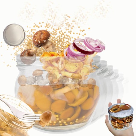 Słoiki 260ml słoiczki na dżem przyprawy deserki konfitury 6szt. 82mm PZH