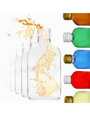 Butelki 100 ml piersiówki kieszonkowe na sok nalewki fi28 6szt BEZ NAKRETEK