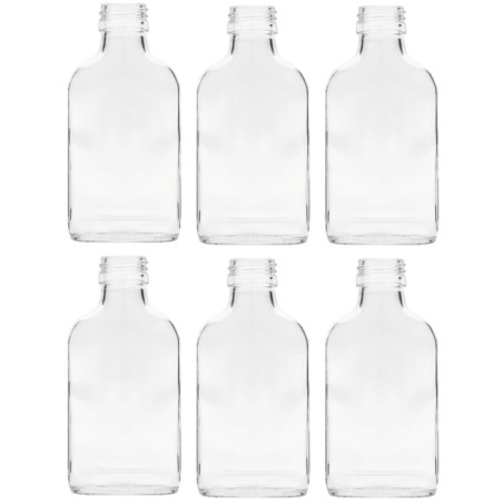 Butelki 100 ml piersiówki kieszonkowe na sok nalewki fi28 6szt BEZ NAKRETEK