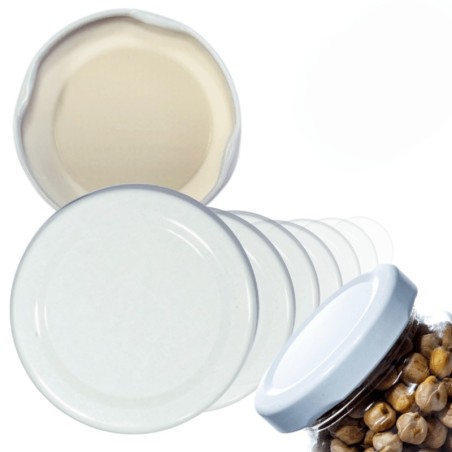 Zakrętki do słoików dekielki pokrywki nakrętki wieczka  53mm 6 szt WZÓR B