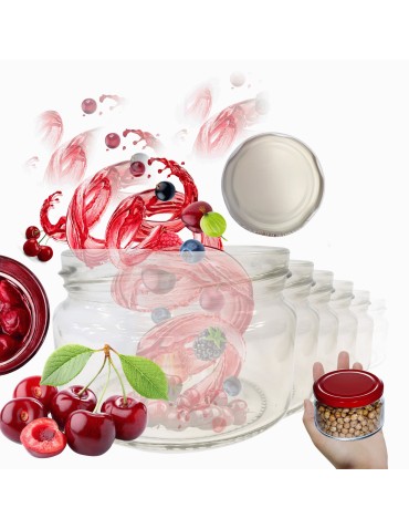 Słoiki 250ml słoiczki na dżem przyprawy deserki konfitury 30szt. 82mm PZH