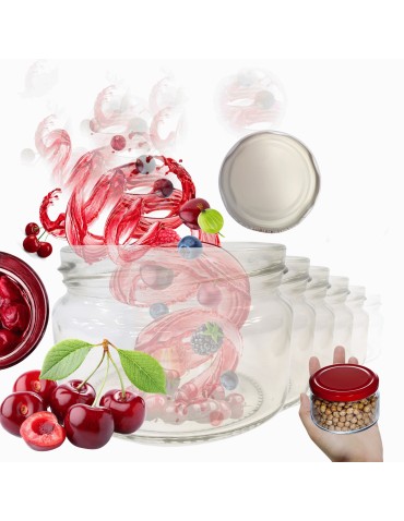 Słoiki 250ml słoiczki na dżem przyprawy deserki konfitury 10szt. 82mm PZH