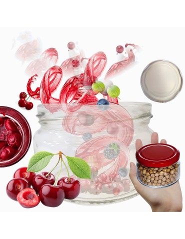 Słoik 250ml słoiczki na dżem przyprawy deserki konfitury 1szt. 82mm PZH