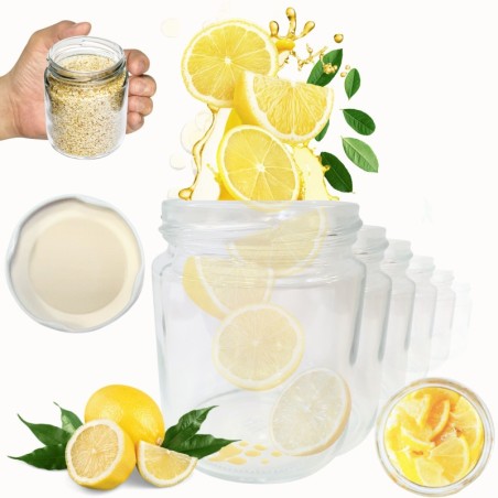 Słoiki 250ml słoiczki na dżem przyprawy deserki konfitury 30szt. 66mm PZH