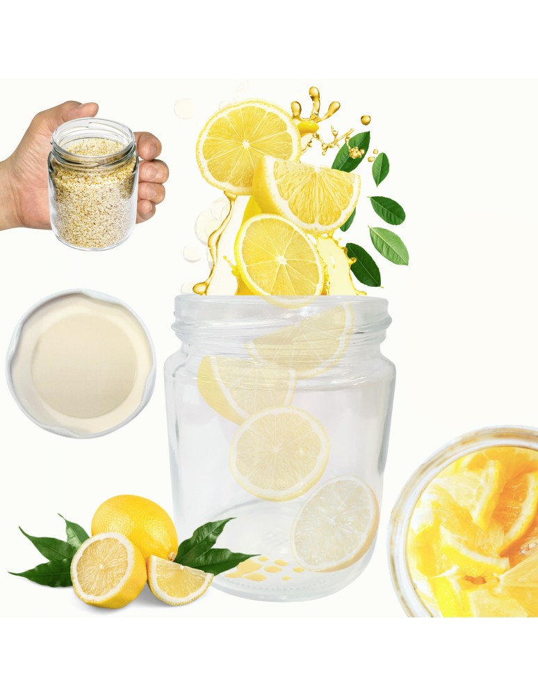 Słoiki - Słoik 250ml dżemy konfitury przyprawy deserki 1 sztuka 66mm - produkt MODO24.PL 1