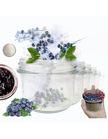 Słoiki 235ml słoiczki na dżem przyprawy deserki konfitury 60szt. 82mm PZH