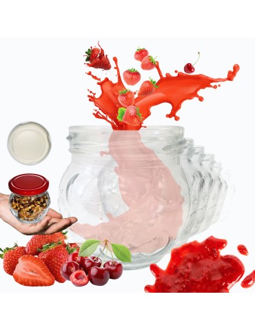 Słoiki 215ml słoiczki na dżem przyprawy deserki konfitury 30szt. 66mm PZH