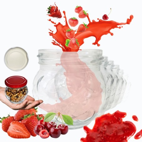 Słoiki 215ml słoiczki na dżem przyprawy deserki konfitury 10szt. 66mm PZH