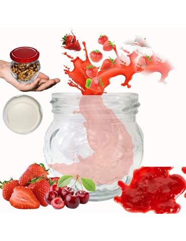 Słoik 215ml słoiczki na dżem przyprawy deserki konfitury 1szt. 66mm PZH