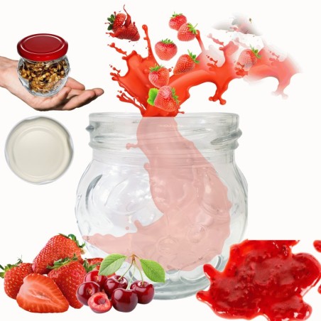 Słoik 215ml słoiczki na dżem przyprawy deserki konfitury 1szt. 66mm PZH