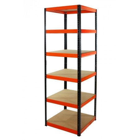 Regał metalowy Helios Color 213x50x50_6 - 175kg / na półkę, kolor: biało-niebieski