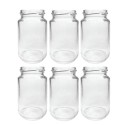 Słoiki 190ml 0,2 dżemy konfitury przyprawy deserki 6sztuk 53mm