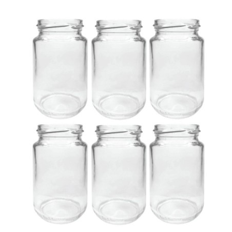 Słoiki 190ml 0,2 dżemy konfitury przyprawy deserki 6sztuk 53mm