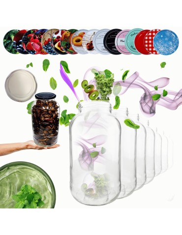 Słoiki 2000ml 2l na ogórki soki grzyby nalewki 10kpl zakrętki 82mm PZH