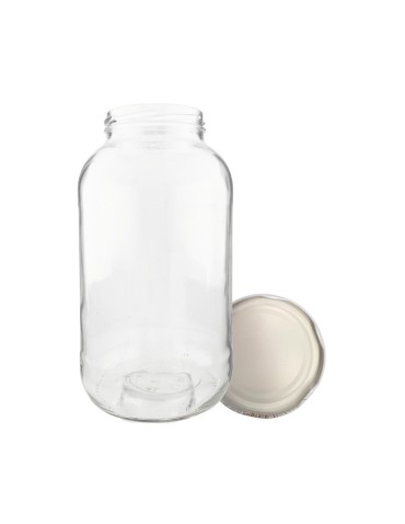 Słoik 2000ml 2l na ogórki soki grzyby nalewki KOMPLET z POKRYWKĄ 82mm - produkt 2