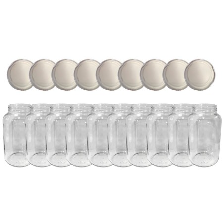 Słoiki 1500ml 1,5l ogórki małosolne sok grzyby nalewki 10kpl zakrętki 82mm