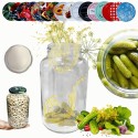 Słoik 1500ml 1,5l na ogórki małosolne soki nalewki KOMPLET z POKRYWKĄ 82mm