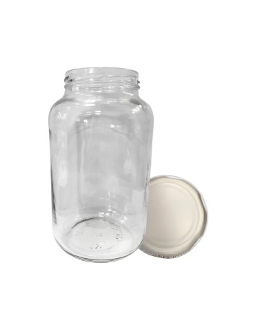 Słoik 1500ml 1,5l na ogórki małosolne soki nalewki KOMPLET z POKRYWKĄ 82mm - produkt 2