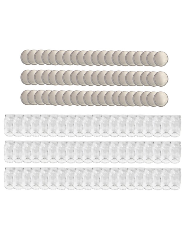 Słoiki - Słoiki 900ml słoiki na miód ogórki małosolne sałatki 60kpl zakrętki 82mm - product MODO24.PL 2