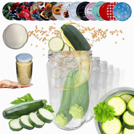 Słoiki 720ml słoiki na dżem przeciery sałatki 30kpl zakrętki 82mm 0,7L PZH