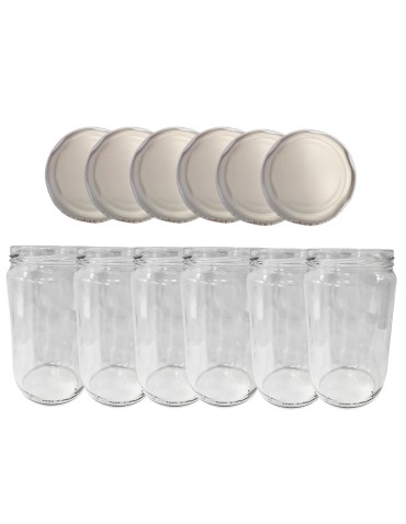 Słoiki 720ml słoiki na dżem przeciery sałatki 6kompletów zakrętki 82mm 0,7L - produkt 2