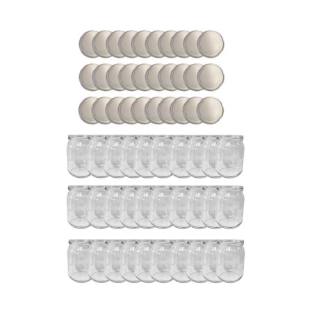 Słoiki 540ml 30 KOMPLETÓW z POKRYWKĄ słoiki na pasztet dżemy zaprawy 82mm