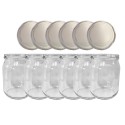 Słoiki 540ml 6 KOMPLETÓW z POKRYWKĄ słoiki na pasztet dżemy zaprawy 82mm