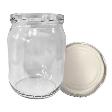Słoik 540ml KOMPLET z POKRYWKĄ słoik na pasztet dżemy kompot zaprawy 82mm