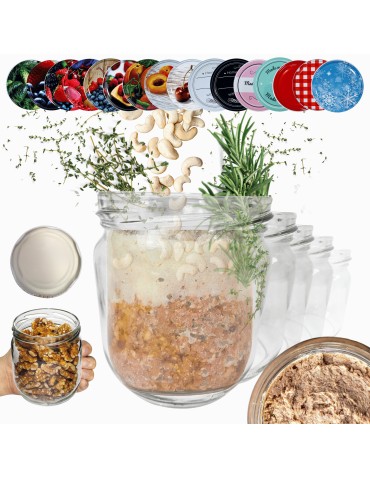 Słoiki 425ml 30 KOMPLETÓW z POKRYWKĄ słoiki na pasztet dżemy grzybki 82mm