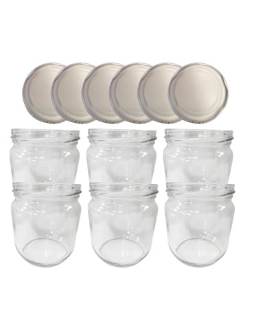 Słoiki 425ml 6 KOMPLETÓW z POKRYWKĄ słoiki na pasztet dżemy grzybki 82mm - produkt 2