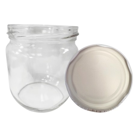 Słoik 425ml KOMPLET z POKRYWKĄ słoik na pasztet dżemy kompot grzybki 82mm