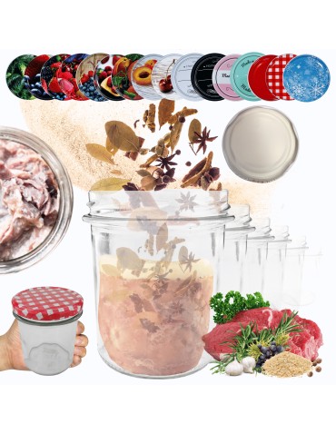 Słoiki 346ml 30 KOMPLETÓW z POKRYWKĄ słoiki na pasztet dżemy grzybki 82mm