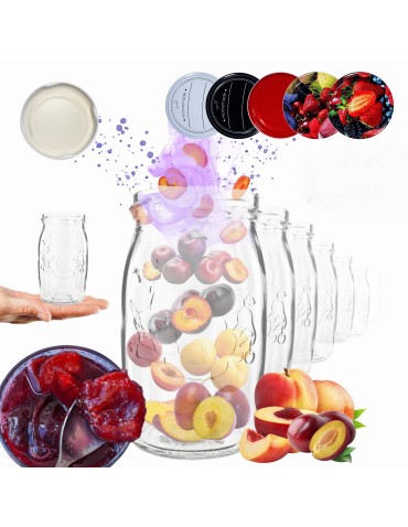 Słoiki 335ml 60 KOMPLETÓW z POKRYWKĄ dżemy konfitury kompot grzybki 66mm