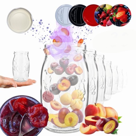 Słoiki 335ml 30 KOMPLETÓW z POKRYWKĄ dżemy konfitury kompot grzybki 66mm