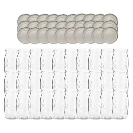 Słoiki 335ml 30 KOMPLETÓW z POKRYWKĄ dżemy konfitury kompot grzybki 66mm