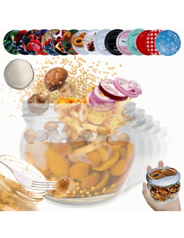 Słoiki 260ml 30 KOMPLETÓW z POKRYWKĄ dżemy konfitury przyprawy deserki 82mm