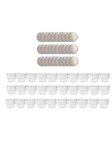 Słoiki 260ml 30 KOMPLETÓW z POKRYWKĄ dżemy konfitury przyprawy deserki 82mm - produkt 2