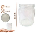 Słoiki 250ml 10 KOMPLETÓW z POKRYWKĄ dżemy konfitury przyprawy deserki 66mm