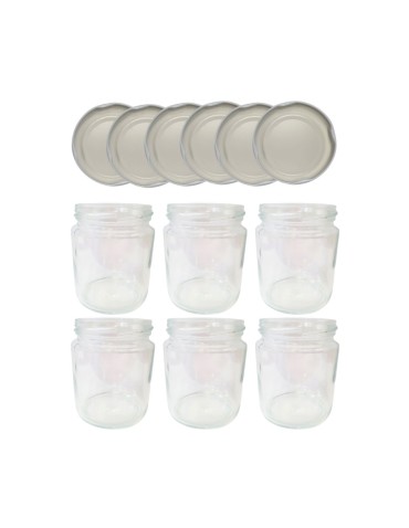 Słoiki 250ml 6 KOMPLETÓW z POKRYWKĄ dżemy konfitury przyprawy deserki 66mm - produkt 2