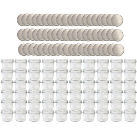 Słoiki 235ml 60 KOMPLETÓW z POKRYWKĄ dżemy konfitury przyprawy deserki 82mm