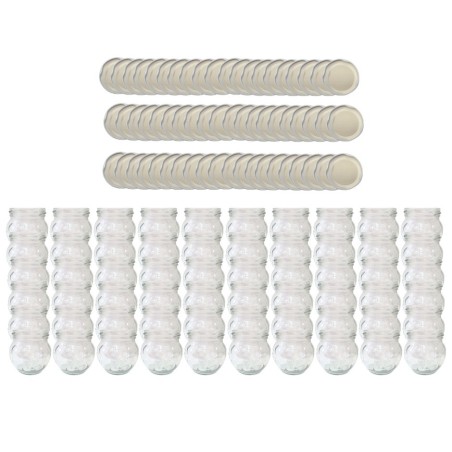 Słoiki 215ml 60 KOMPLETÓW z POKRYWKĄ dżemy konfitury przyprawy deserki 66mm