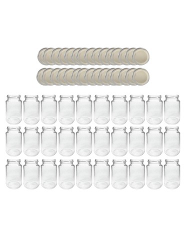 Słoiki 190ml 30x KOMPLET z POKRYWKĄ dżemy konfitury przyprawy deserki 53mm - produkt 2