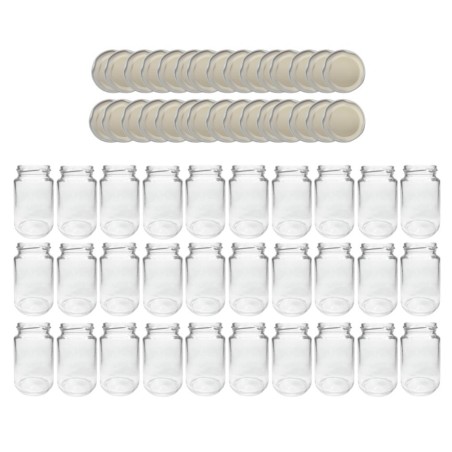 Słoiki 190ml 30x KOMPLET z POKRYWKĄ dżemy konfitury przyprawy deserki 53mm