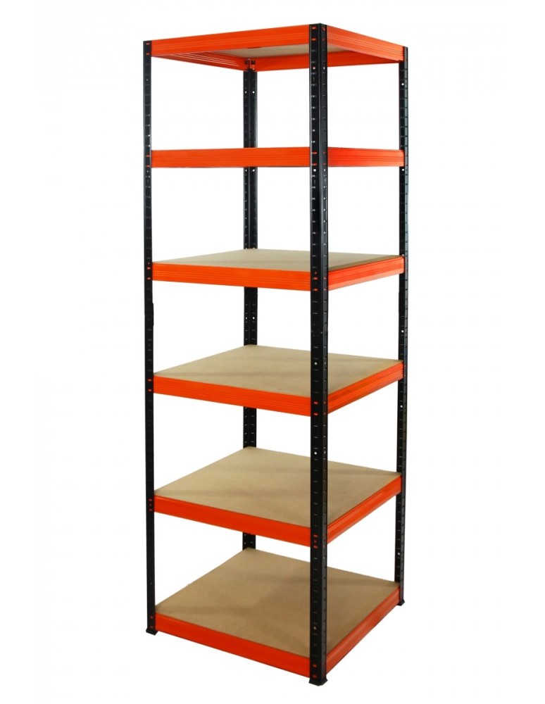 wysokość 213 - Regał metalowy Helios Color 213x60x60_6 - 175kg / na półkę, kolor: biało-niebieski - product MODO24.PL 2