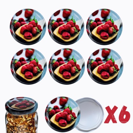 Zakrętki do słoików dekielki pokrywki nakrętki wieczka 82mm 6szt WZÓR M PZH