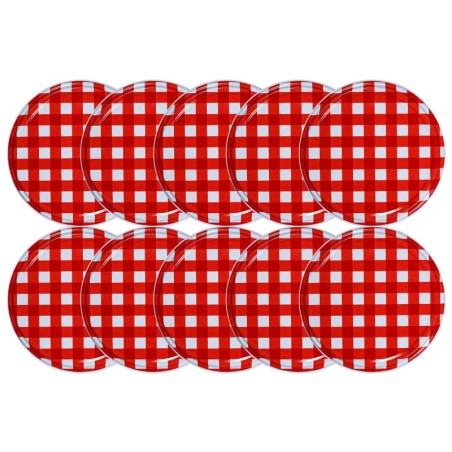 Zakrętki do słoików dekielki pokrywki nakrętki wieczka 82mm 10 szt WZÓR K